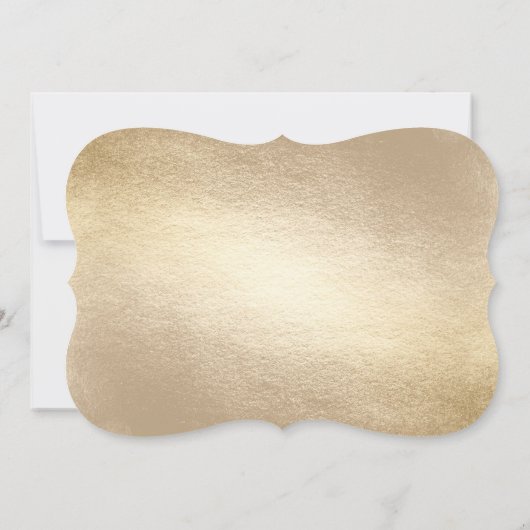 Gouden folie Modern Bold Cross doopsel Religieus Kaart (Achterkant)