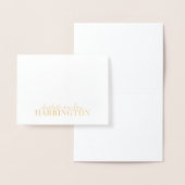 Gouden folie Monogram Koppel Naam Kaarten (Display)