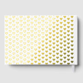 Gouden folie Mr. en Mr. typografie witte homohuwel Gastenboek (Achterkant)