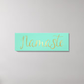 Gouden folie Namaste Canvas Afdruk (Voorkant)