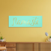 Gouden folie Namaste Canvas Afdruk (Insitu (Woonkamer))