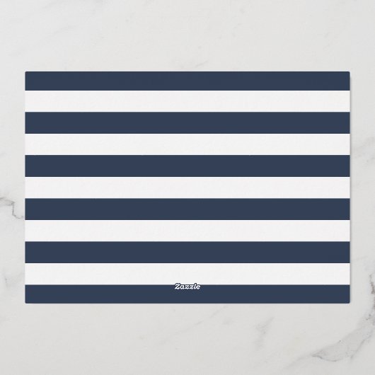 Gouden Folie Nautilus Kreeft Oefen Diner Folie Uitnodiging (Achterkant)