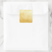 Gouden Folie Nep Goud Vierkante Sticker (Tas)