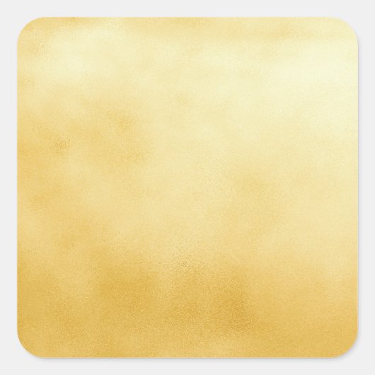Gouden Folie Nep Goud Vierkante Sticker (Voorkant)