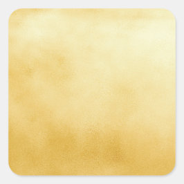 Gouden Folie Nepgoud Vierkante Sticker