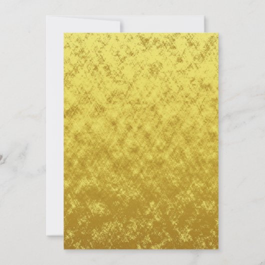 Gouden folie pag paw arrangement Trouwen Kaart (Achterkant)