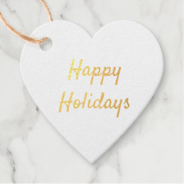 gouden folie prettige feestdagen label