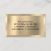Gouden Folie Rand | Gouden Metaal Visitekaartje (Achterkant)