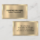 Gouden Folie Rand | Gouden Metaal Visitekaartje (Voorkant / Achterkant)