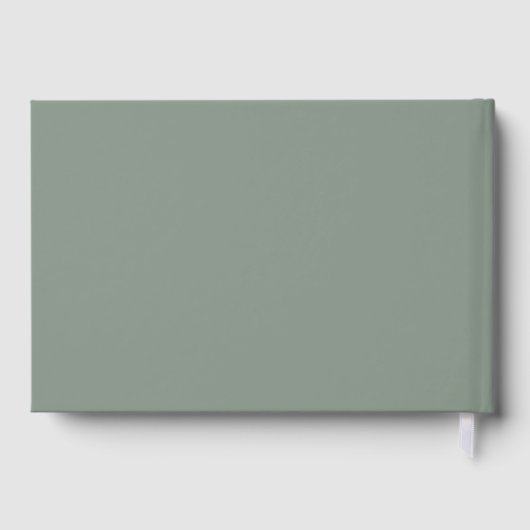 Gouden folie Romantische Evergreen Botanische brui Gastenboek (Achterkant)