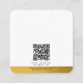 Gouden Folie Sieraden Houder Oorbel Display Script Vierkante Visitekaartje (Achterkant)