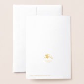 Gouden Folie Sober Kerstboom Word Cloud Folie Kaarten (Met envelop)