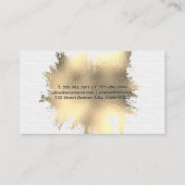 Gouden Folie Spatten | Tegel Achtergrond Visitekaartje (Achterkant)