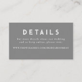 Gouden folie sterren hemelse bruiloft details informatiekaartje (Voorkant)