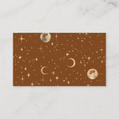 Gouden folie sterren hemelse bruiloft details informatiekaartje (Achterkant)