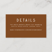 Gouden folie sterren hemelse bruiloft details informatiekaartje (Voorkant)