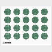 Gouden Folie Sterren Mystieke Hemelse Bruiloft Ronde Sticker (Vel)