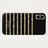 Gouden Folie Strepen Gepersonaliseerde Mobiele Tel Case-Mate iPhone Case (Achterkant (horizontaal))
