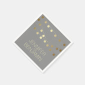 gouden folie string lichten bruiloft servet (Hoek)