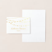 Gouden folie string lichten plaats kaart | escortk (Display)