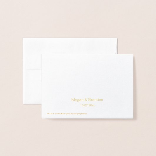 Gouden folie string lichten plaats kaart | escortk (Met envelop)