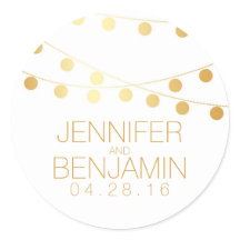 Gouden Folie String van Lichten Bruiloft