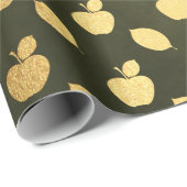 Gouden Folie Thanksgiving Cadeaupapier (Rol Hoek)