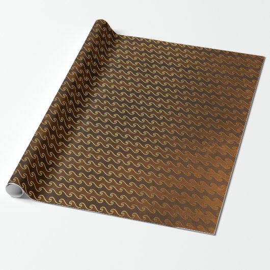 Gouden Folie Thanksgiving Cadeaupapier (Uitgerold)