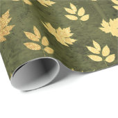 Gouden Folie Thanksgiving Cadeaupapier (Rol Hoek)