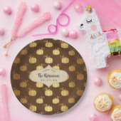Gouden Folie Thanksgiving Papieren Bordje (Feest)