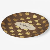 Gouden Folie Thanksgiving Papieren Bordje (Gekanteld)