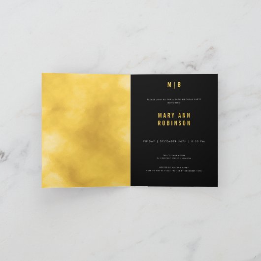 Gouden folie type 30e verjaardagsfeest (Binnen)