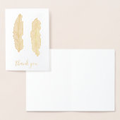 Gouden Folie Veer Dank u kaart (Display)