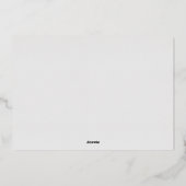 Gouden Folie Verlovingskaart Opslag Datum Uitnodiging (Achterkant)