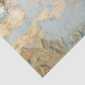  gouden folie Victoriaans ornament blauw grunge Tissuepapier (Detail)