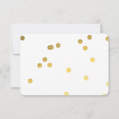 Gouden Folie Vintage Cassettesong Verzoek Kaart (Achterkant)