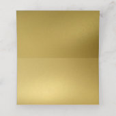 Gouden Folie Vintage Kant Bruiloftsplaatskaart Plaatskaartje (Binnenkant ongevouwen)
