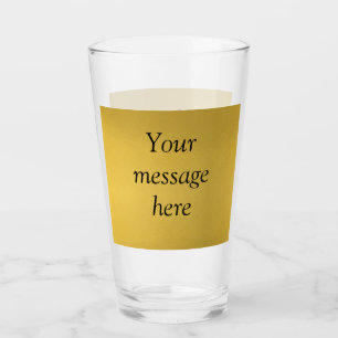 Gouden folie voeg uw aangepaste berichttekst hier glas
