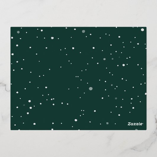 gouden folie vrolijke heldere kerstkaart folie feestdagen briefkaart (Achterkant)