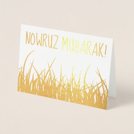 gouden folie weesgras kaarten (Voorkant)