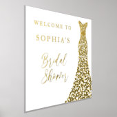 Gouden Folie Welkom op de Bruids douche van  Afdrukken (Laagn)