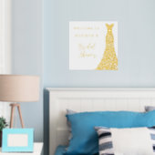 Gouden Folie Welkom op de Bruidsbruiloft van Afdrukken (Insitu (Slaapkamer))