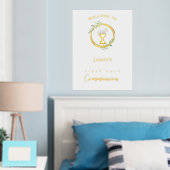 Gouden folie welkom teken folie afdrukken (Insitu (Slaapkamer))