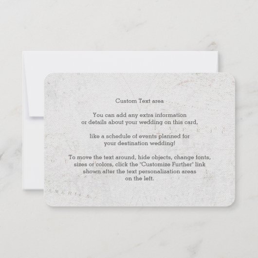 Gouden Folie Wereldkaart Bestemming Bruiloft Schem Kaart (Achterkant)