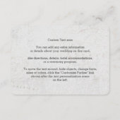 Gouden Folie Wereldkaart Bestemming Trouwlocatie R Informatiekaartje (Achterkant)