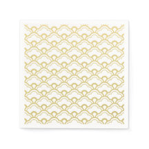 Gouden folie Wit geschulpte schelpen patroon