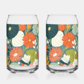 Gouden folie zijn & haar bruiloft wijnglazen blikvorm glas (Voorkant)