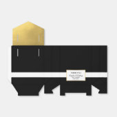 Gouden folie Zwart Party Favor Douche Bruiloft Bedankdoosjes (Uitgevouwen)