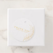 Gouden Folieblad Bedankkaartje Bedankjes Labels (Met doos)