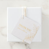 Gouden Folieblad Bedankkaartje Bedankjes Labels (Met doos)